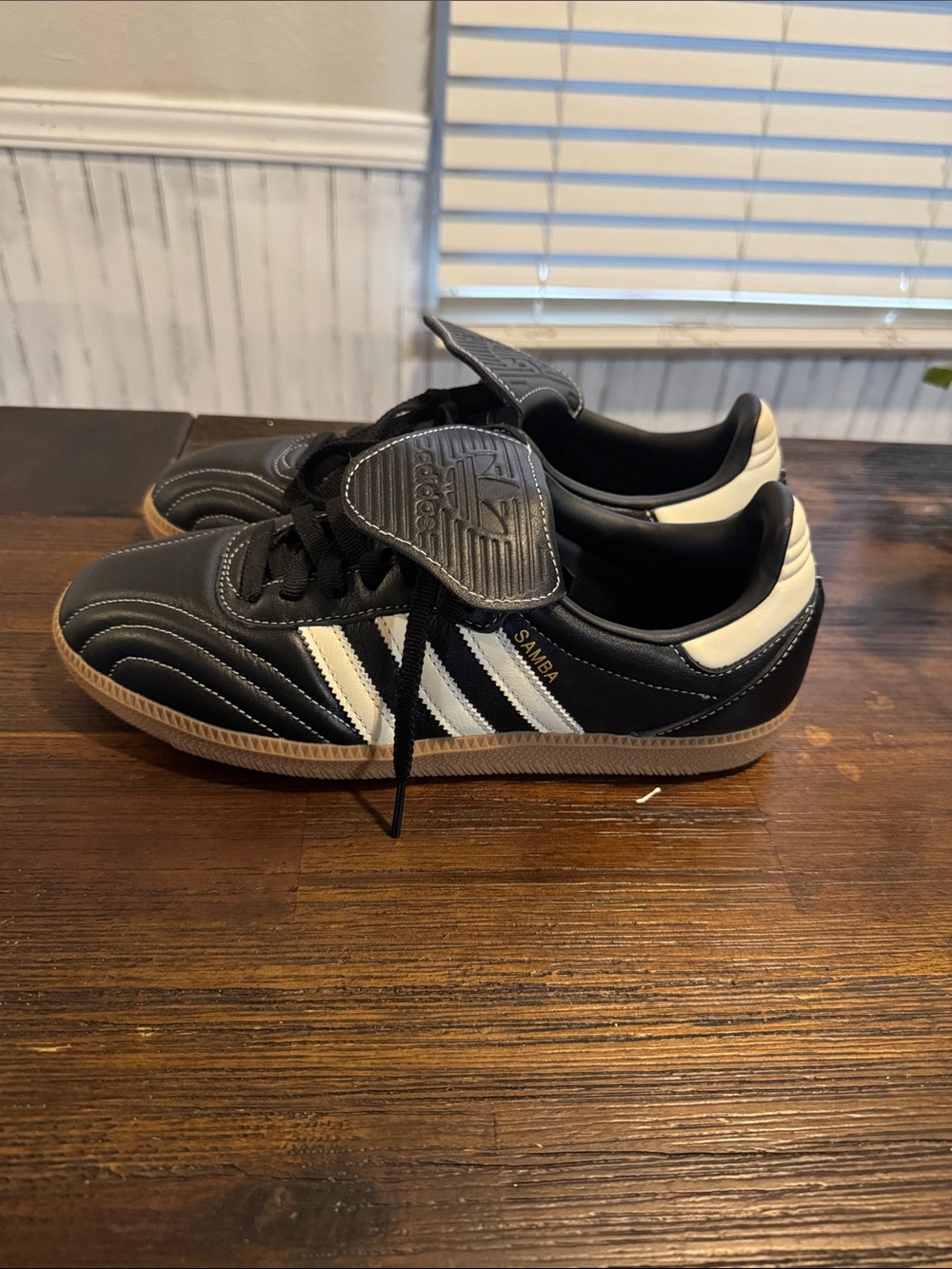 adidas Samba Low-Top Black with White Stripes and Gum Sole